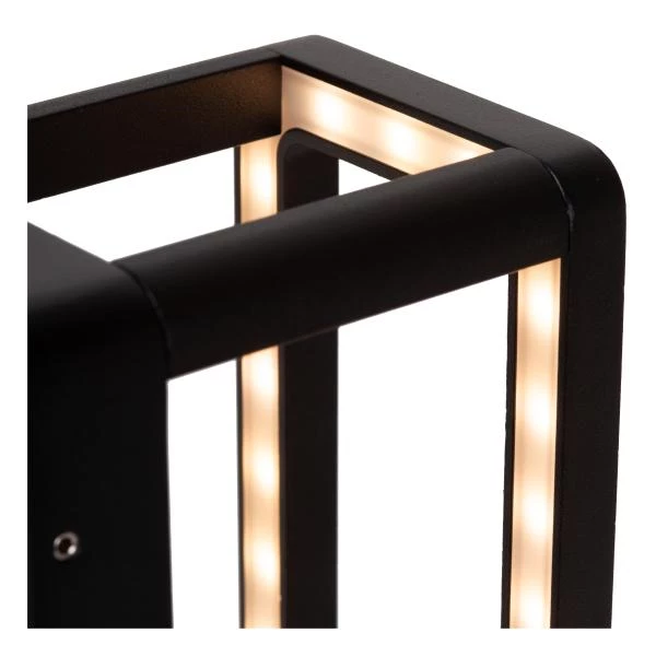 Lucide NARVIK - Wandlamp Binnen/Buiten - LED - 1x9,2W 3000K - IP65 - Zwart - detail 2